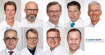 Collage der ausgezeichneten Ärzte der St. Elisabeth Gruppe – Katholische Kliniken Rhein-Ruhr.